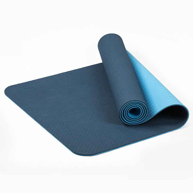 8 mm dicke zweifarbige Yogamatte – verlängert 183 x 61 cm